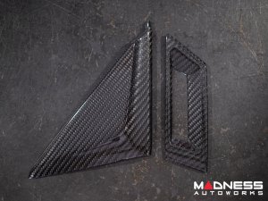 Maserati Ghibli Interior Trim - Carbon Fiber - Door Triangle Trim Kit Maserati Ghibli Interior Trim - Carbon Fiber - Door Triangle Trim Kit